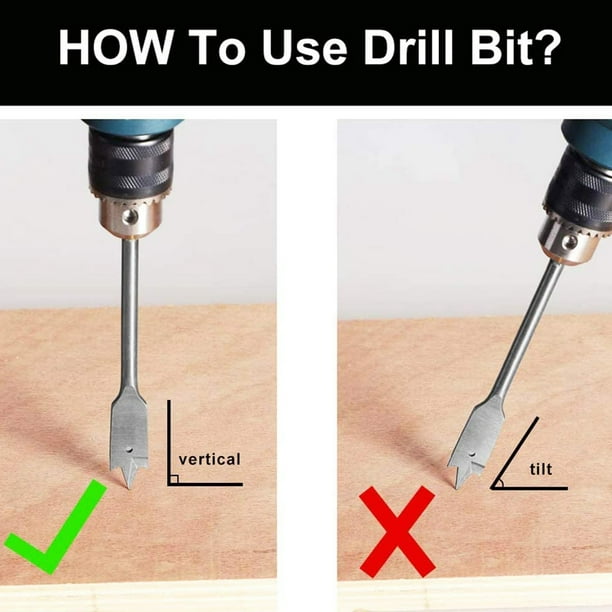 Drill Bit,13PCs Flat Drill Bit 1/4-Inch Handle Woodworking Drilling Tool Hole Opener Labor-Saving 6-25MM Drill Bit,13PCs Flat Drill Bit 1/4-Inch Handle Woodworking Drilling Tool Hole Opener Labor-Saving 6-25MM